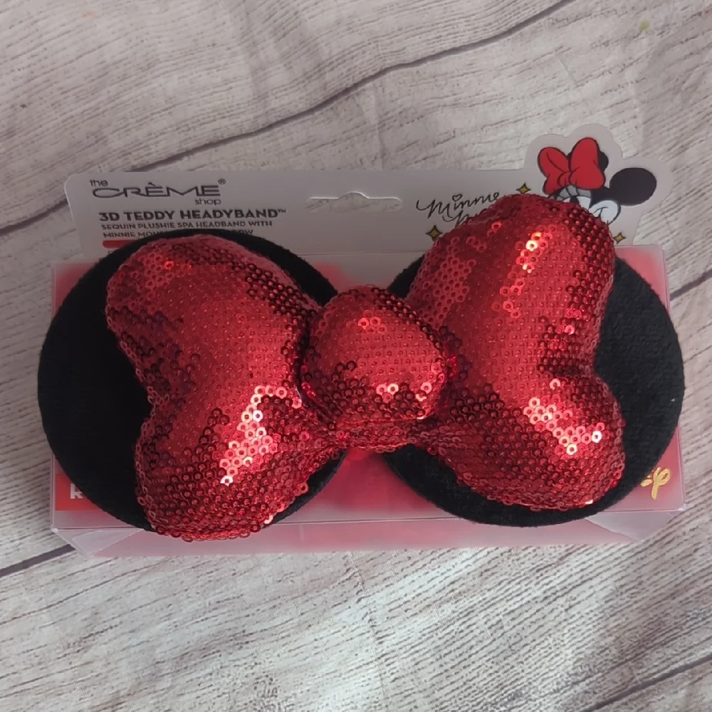 NEW Disney Minnie Mouse Red and Black Polka Dot Bag Set